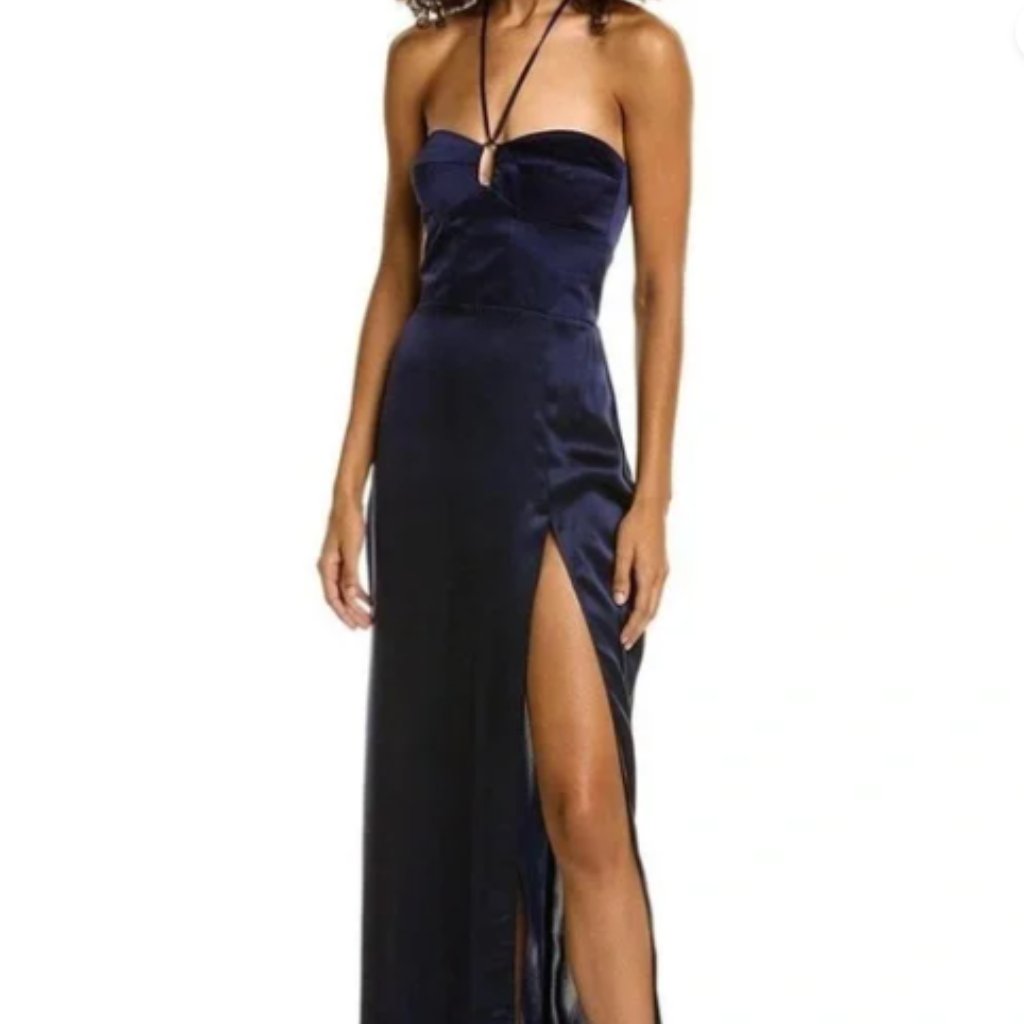 Nwt Amanda Uprichard Charmaine Gown In Silk